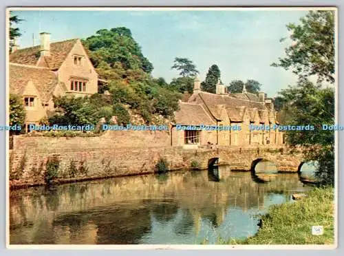 D316740 Bibury. Gloucestershire. River Coln. WS. Walter Scott. Bradford