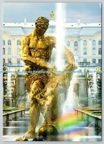 D321167 Russland. Sankt Petersburg. Peterhof. Tolle Kaskade. Samson Brunnen. N. 2