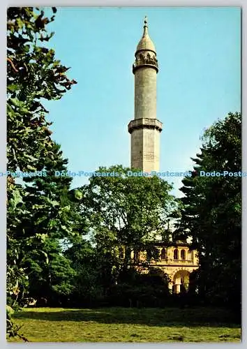D321175 Lednice. Minarett im Schlosspark. Jarmila Kusakova. Tisk Severografia