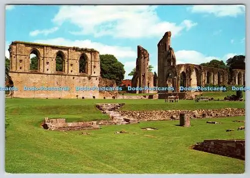 D316789 Glastonbury Abbey. Pitkin Bildpostkarten. Andover Hants. PM Bad Av