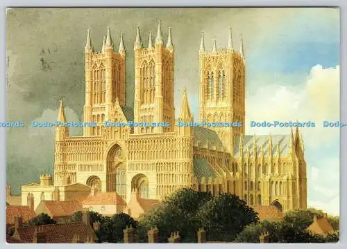 D316816 Lincoln Cathedral von Südwesten. John Bangay. Richter. Hastings. PM Ske