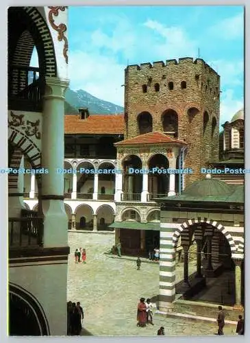 D321274 Monastere de Rila. La tour de Khrelio. Septemvri. Bulgarien. Postkarte