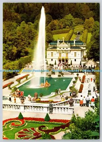 D321290 Königsschloss Linderhof. Kienberger Foto. Verlag Lechbruck. N. 302. Postc