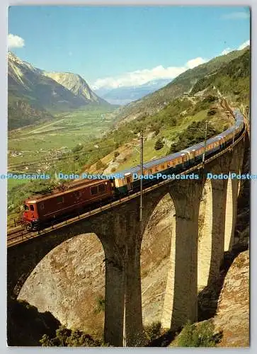 D321326 Schweiz. Wallis. Luogelkinviadukt. Bern. Lotschberg. Simplonbahn. BLS.