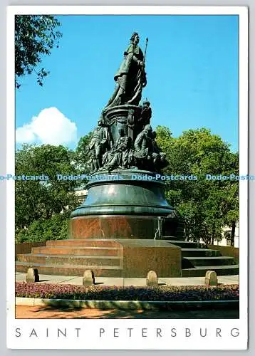 D321342 Sankt Petersburg. Denkmal für Katharina die Große in der Nähe der Alexandrin T