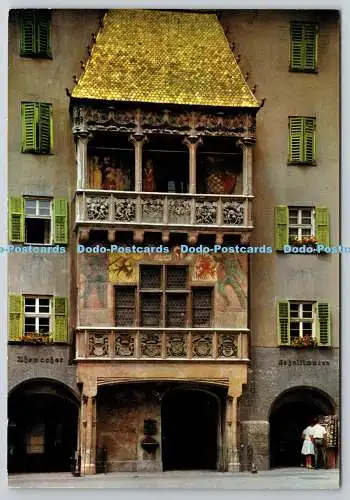 D321441 Innsbruck. Kleines Goldenes Dach erbaut 1420. Risch Lau. W. Stempfle. A 1