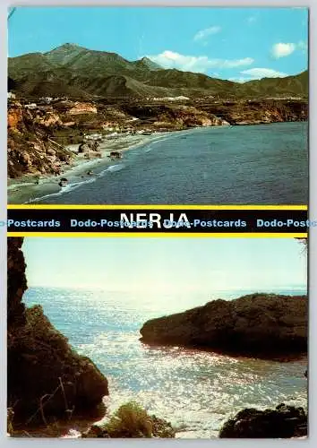 D321565 Nerja. Playa de Burriana y Piedra Chiribita. Ed. SOM Cerezo. Nr. 6. Post