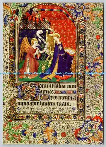 D321595 Stonyhurst College. Pariser Stundenbuch. Die Verkündigung. Richter. Hasti