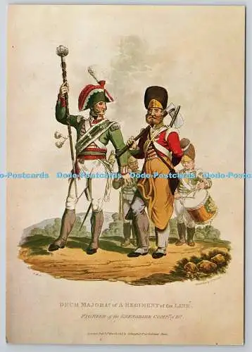 D321602 London. National Army Museum. Drum Major und Pioneer 1815. C. Hamilton S