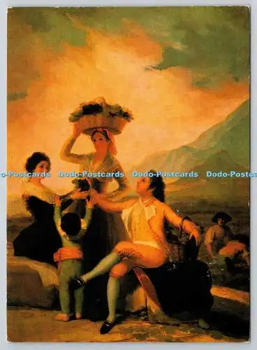 D321653 Museo del Prado. Francisco de Goya. Der Vintage. Magna. Postkarte