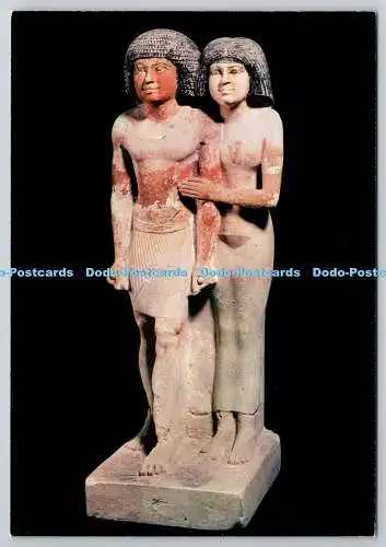 D321666 Paris. Musee du Louvre. Le chef des scribes Raherka et sa femme Merseank