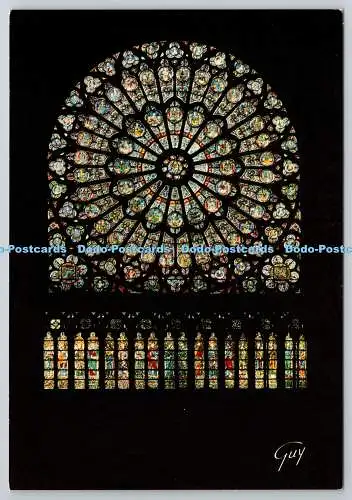 D321669 Paris et ses Merveilles. La cathedrale Notre Dame. La rose nord. GUY. Im