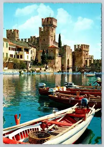 D321681 Gardasee. Sirmione. Burg Scaligero. APM. Farbdruck. A. Preda. Milan