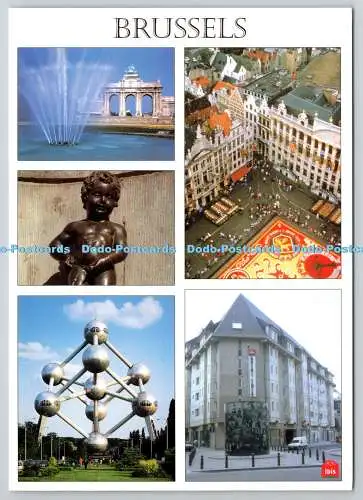 D321687 Belgien. Brüssel. Hotel Ibis Brussels Sainte Catherine. Postkarte
