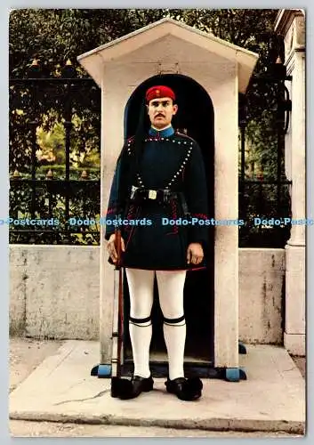 D321740 Griechenland.Athen. Evzon der königlichen Garde. Delta. Diakakis. Athen. N. 25.