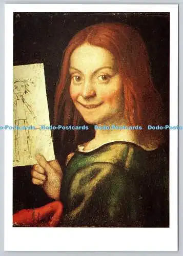D321745 Italien. Museo di Castelvecchio. Francesco Caroto. Giovane con disegno di