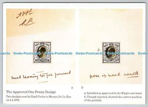 D321754 London. Nationales Postmuseum. Zugelassenes One Penny Design. Emil Fuchs 19
