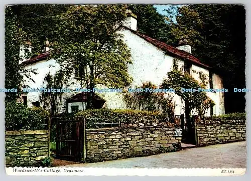 D321768 Grasmere. Wordsworth Cottage. Valentine Drucker und Verlage. Dundee