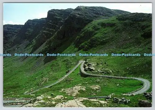 D321797 Wester Ross. Haarnadelkurve auf der Bergstraße zum Applecross. Whiteholme