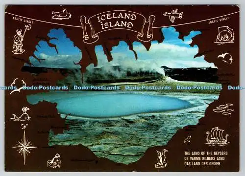 D321803 Insel Island. Hveravellir. Thermalgebiet zwischen Gletschern Langjökull und