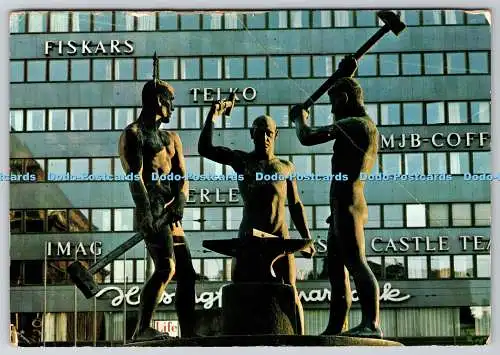 D321836 Helsinki. Helsingfors. Die drei Schmiede. Giovanni Trimboli. PK. Grako. G