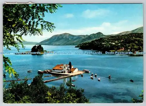 D321841 Griechenland. Korfu. Insel Odysseus und Kloster Vlachernes. Krüger. 1968. Po