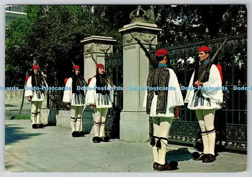 D321888 Griechenland. Athen. Evzons oder Body Guards. Postkarte