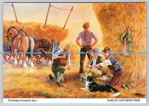 D321904 Landwirtschaft in vergangenen Tagen. Gersten- und Bierzeit. Dudley Pout. J. Salmon. Se