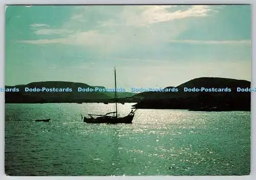 D321913 Abend in Oban Bay. Braemar Folien. Berwickshire. Schottland. N. 1407. 197