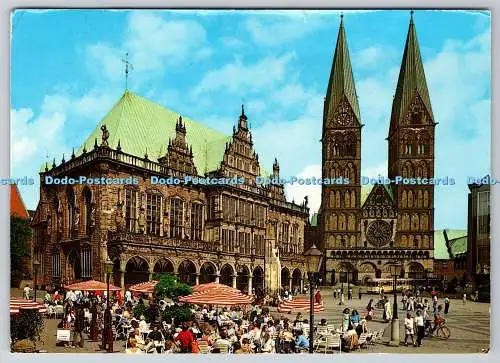 D321917 Bremen. Marktplatz mit Rathaus und Dom. Wrede Papier. PM. Hamburg. 1992.