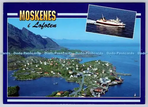 D321921 Norwegen. Moskenes i Lofoten. ZUM FOTO ALS. Harstad. HG Offset. Postkarte