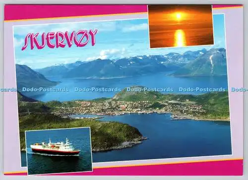 D321937 Norwegen. Skjervoy. ZUM FOTO ALS. Harstad. HG Offset. Postkarte. Multi View