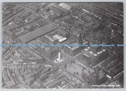 D321948 England. Lancashire. Preston Town Centre 1929. Postkarte