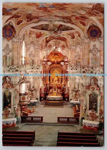 D321990 Basilika Birnau am Bodensee. Kircheninneres. Franz Milz. Füssen. Allgäu.