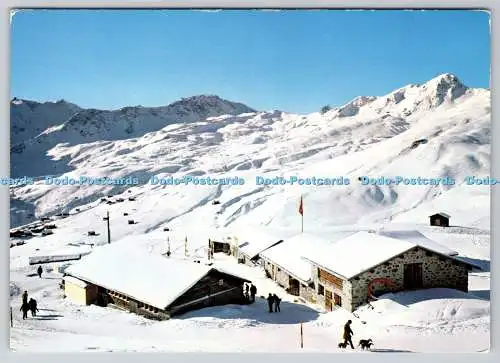 D324045 Arosa. Skihütte Tschuggenalp. Carmenna und Hornliskigegebiet. Foto Homberg