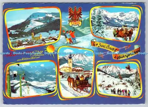 D324046 Tirol. Soll am Wilden Kaiser. Soll Wintersportort sommerfrische. Brigitt