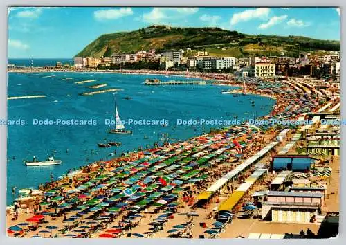 D324053 Cattolica. Panorama vom Strand. Rotalcolor. Rotalfoto. Milano. Kodak E