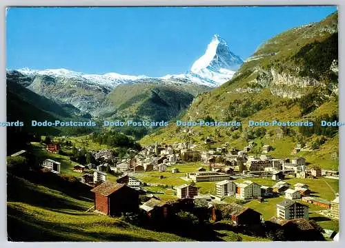 D324102 Zermatt mit Matterhorn. A. Perren Barberini. 1978