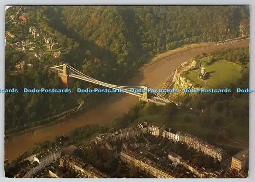 D324116 Luftaufnahme der Avon-Schlucht und der Clifton-Hängebrücke. Bristol. Ph