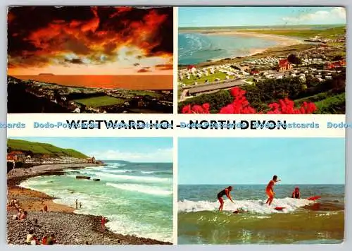 D324123 Westward Ho. North Devon. John Hinde. PM Devon. Multi View