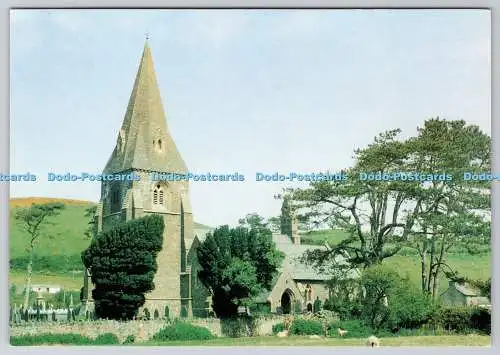 D324140 Ansicht der Kirche von Llanrhystud. A. Davies. J. Arthur Dixon. Inverness. Scotl