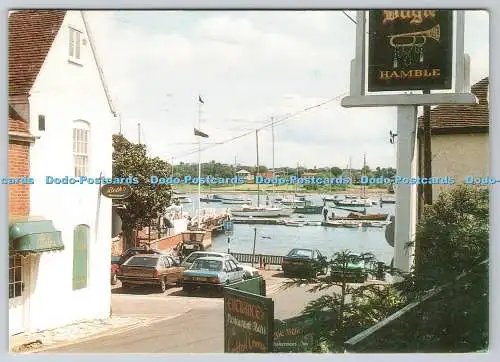 D324217 Hamble Hampshire. Quay Hill und Public Hard. Kompasspunkt. Visionen. Weit