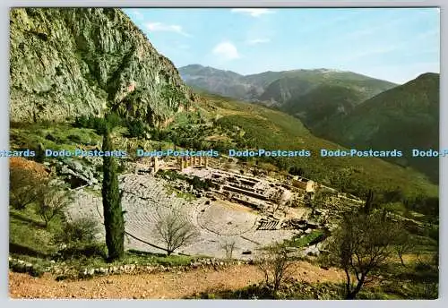 D324261 Delphi. Das Theater und der Apollontempel. Griechenland. Kodak Ektachrome.