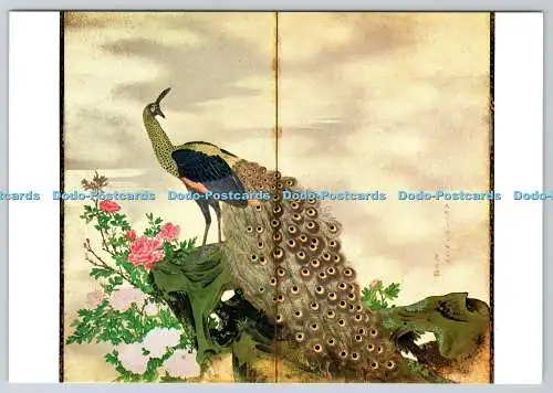 D324291 Pfau. Shinenkan. Nagasawa Rosetsu. USA. Zweifach gefaltetes Papierbildschirm. The Me