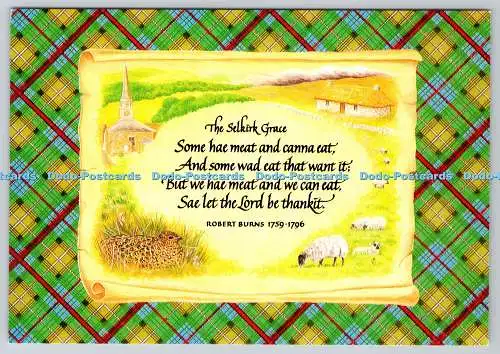 D324296 Robert Burns. The Selkirk Grace. Whiteholme of Dundee