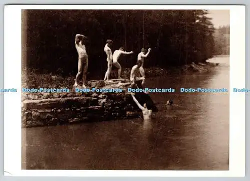 D324306 Männliche Akte. Frisst Schüler an einem Schwimmloch. Thomas Eakins. Collectio