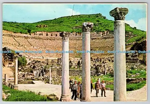 D324348 Ephesus. Port Rood. Tolles Theater. Izmir. Istanbul. Ticaret Kartpostalla