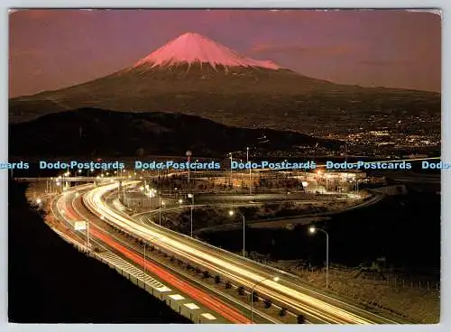 D324351 Tomei Highway und Berg Fuji. JAL. Japan Air Lines