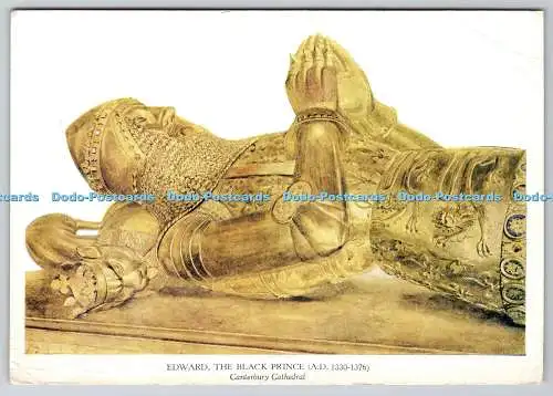 D324363 Lügt Edward. Der schwarze Prinz. Kathedrale von Cantenbury. Gemälde von Miss No
