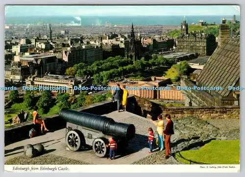 D324367 Edinburgh von Castle. Schottland. E. Ludwig. John Hinde Ltd